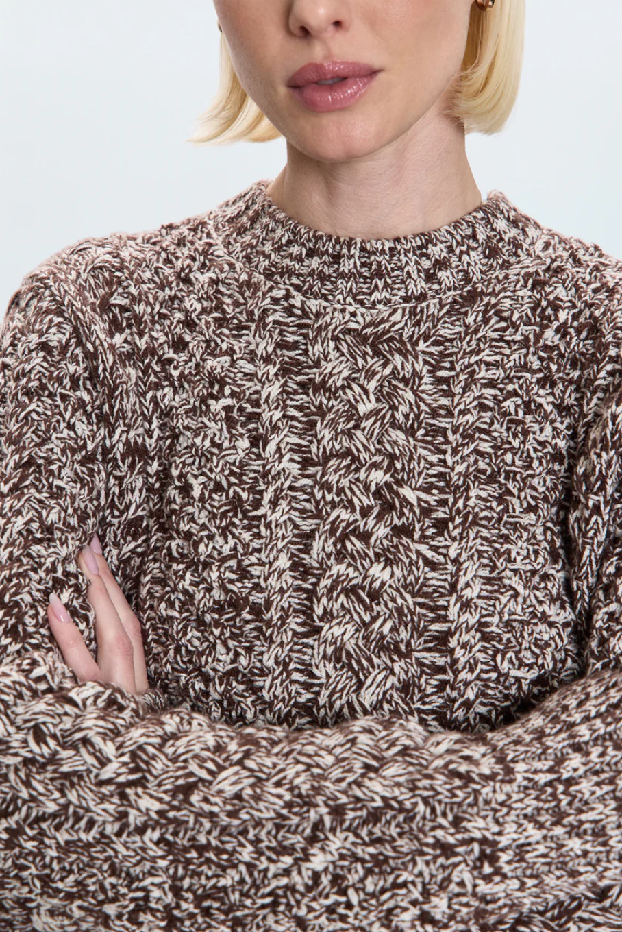 PISTOLA | QUINN SWEATER | CHOCOLATE MARL