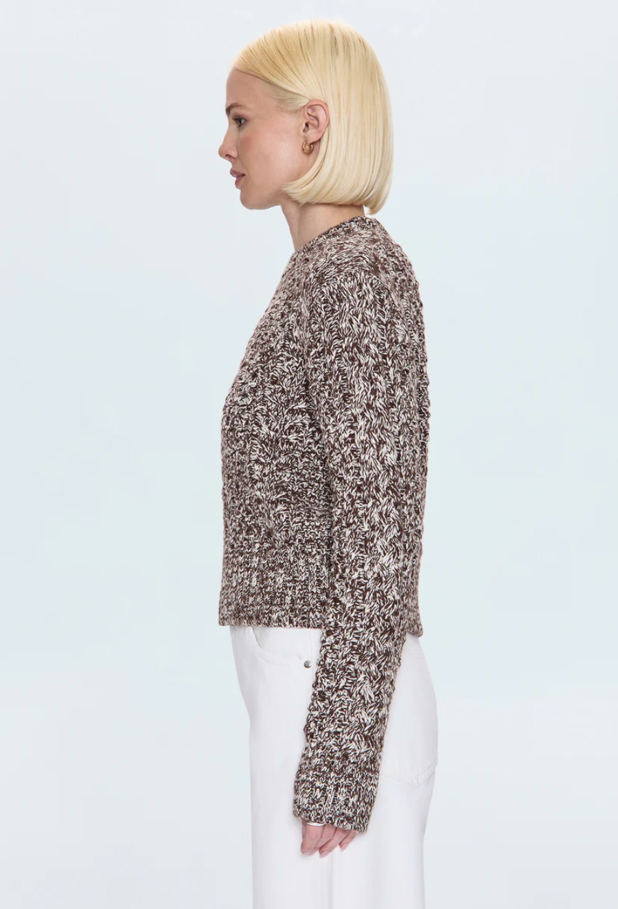 PISTOLA | QUINN SWEATER | CHOCOLATE MARL
