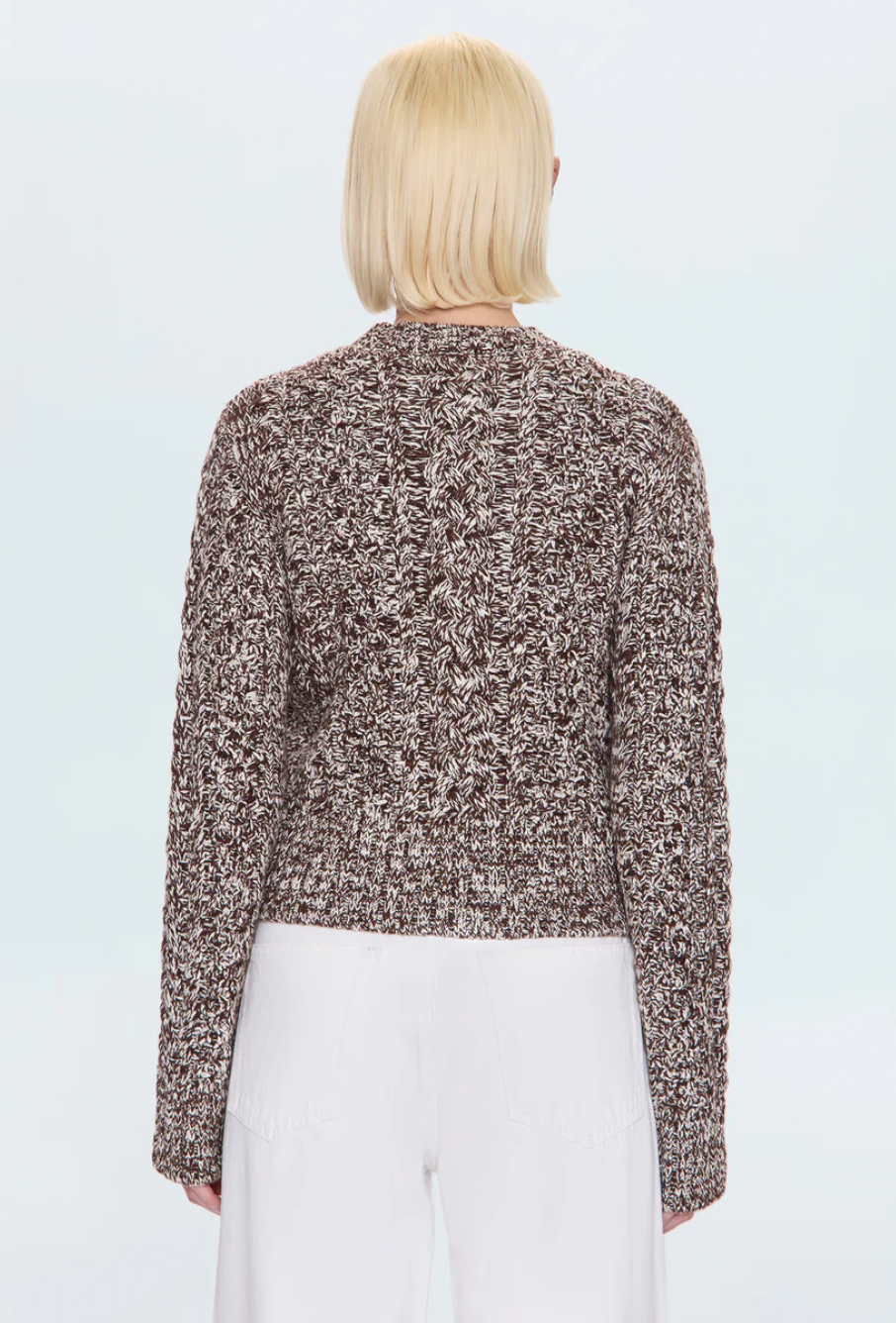 PISTOLA | QUINN SWEATER | CHOCOLATE MARL