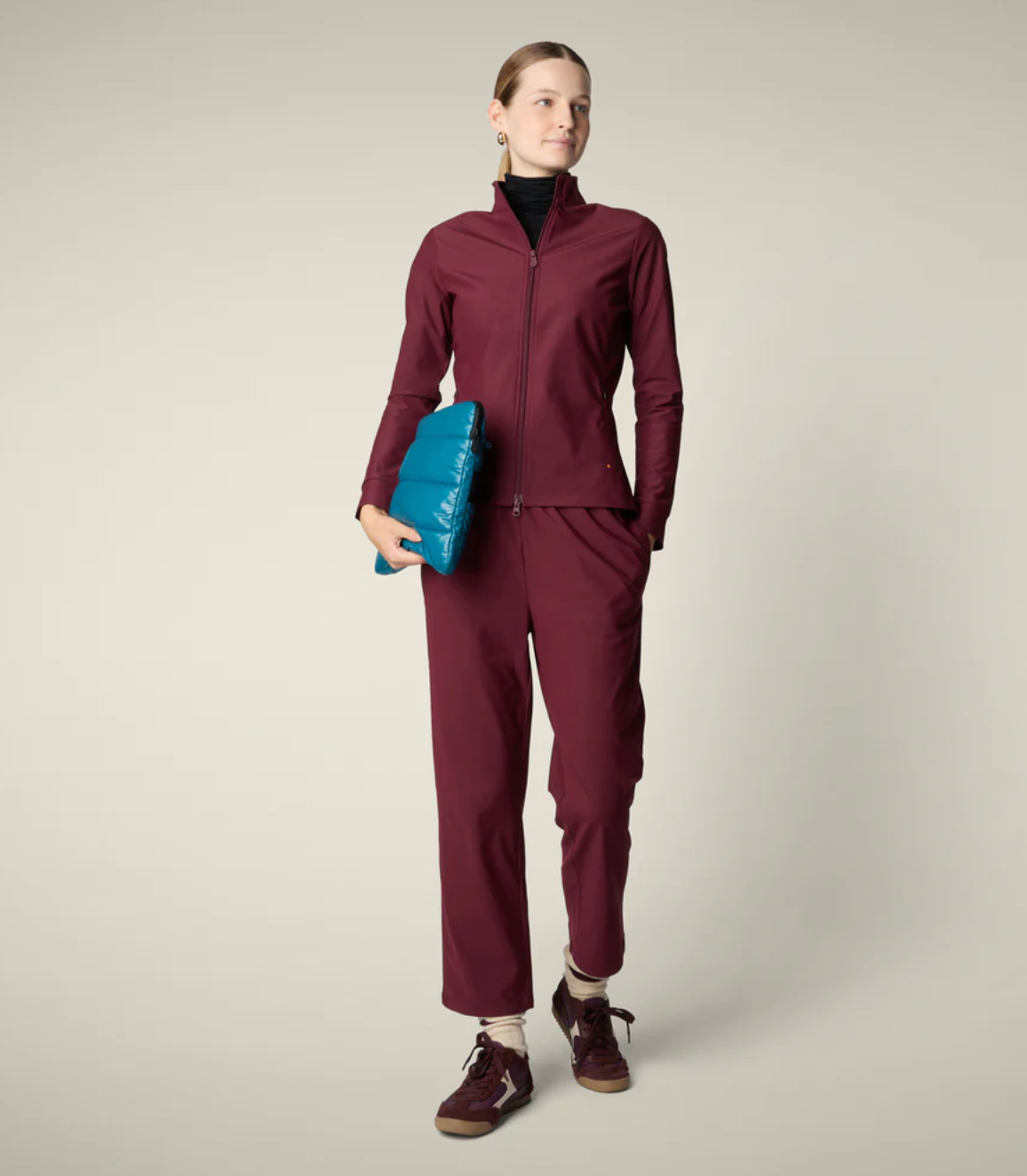 SAVE THE DUCK | MILAN TROUSERS | WINE RED