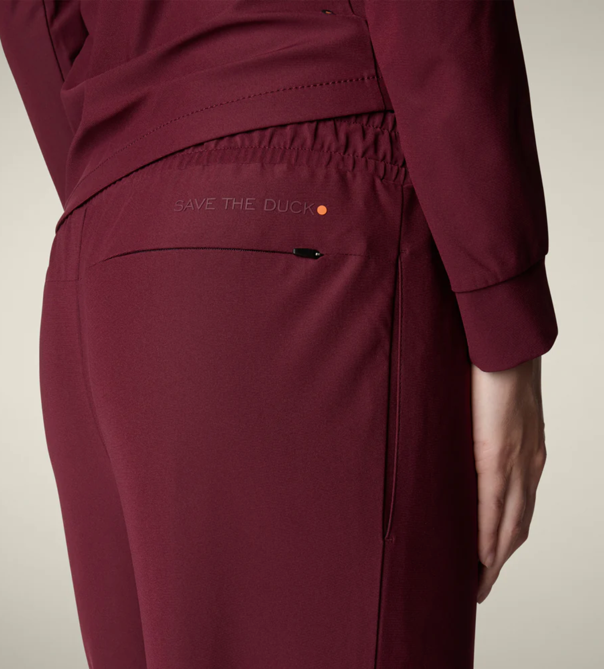 SAVE THE DUCK | MILAN TROUSERS | WINE RED