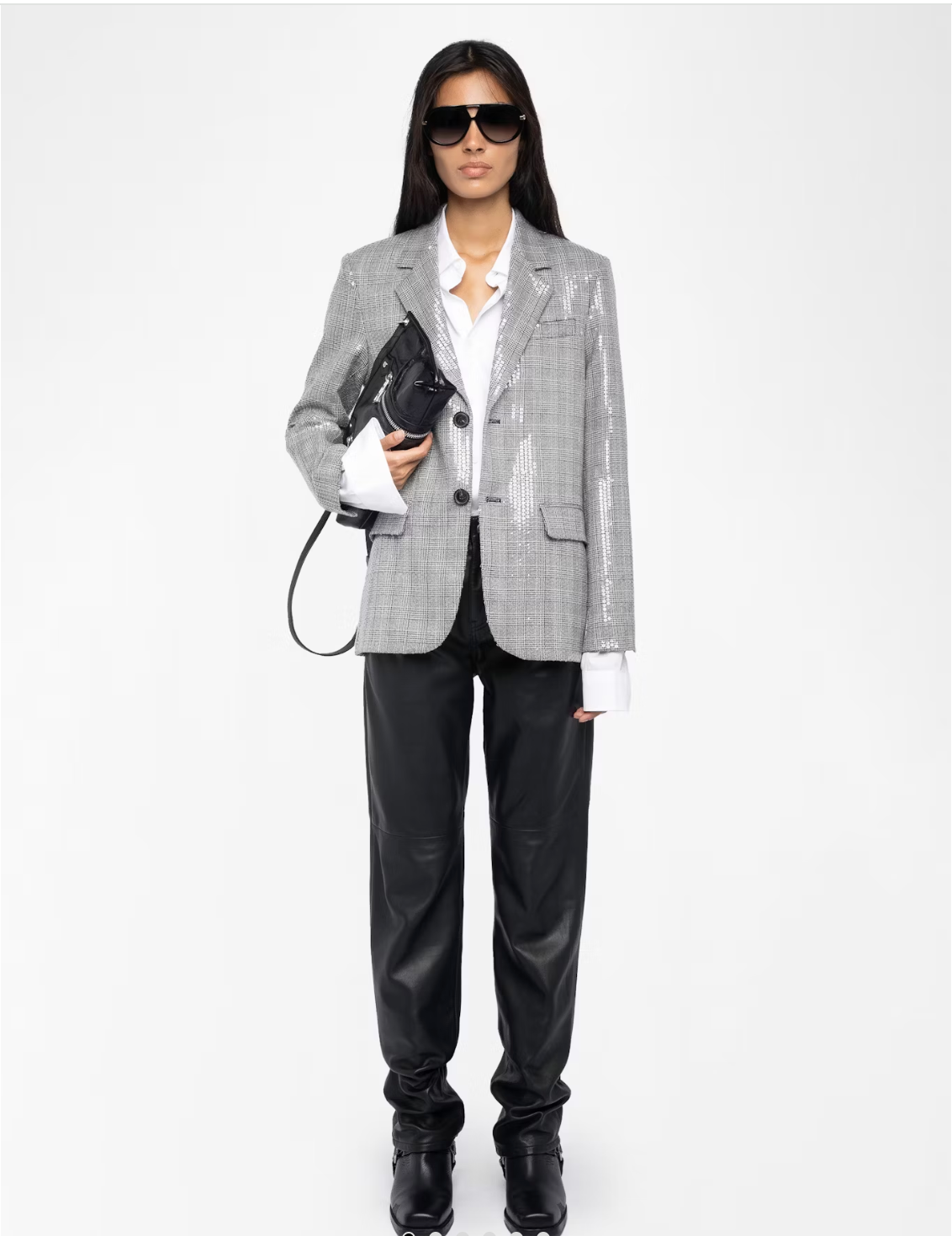 ZADIG & VOLTAIRE | VANILLE SEQUIN BLAZER | BLACK 11