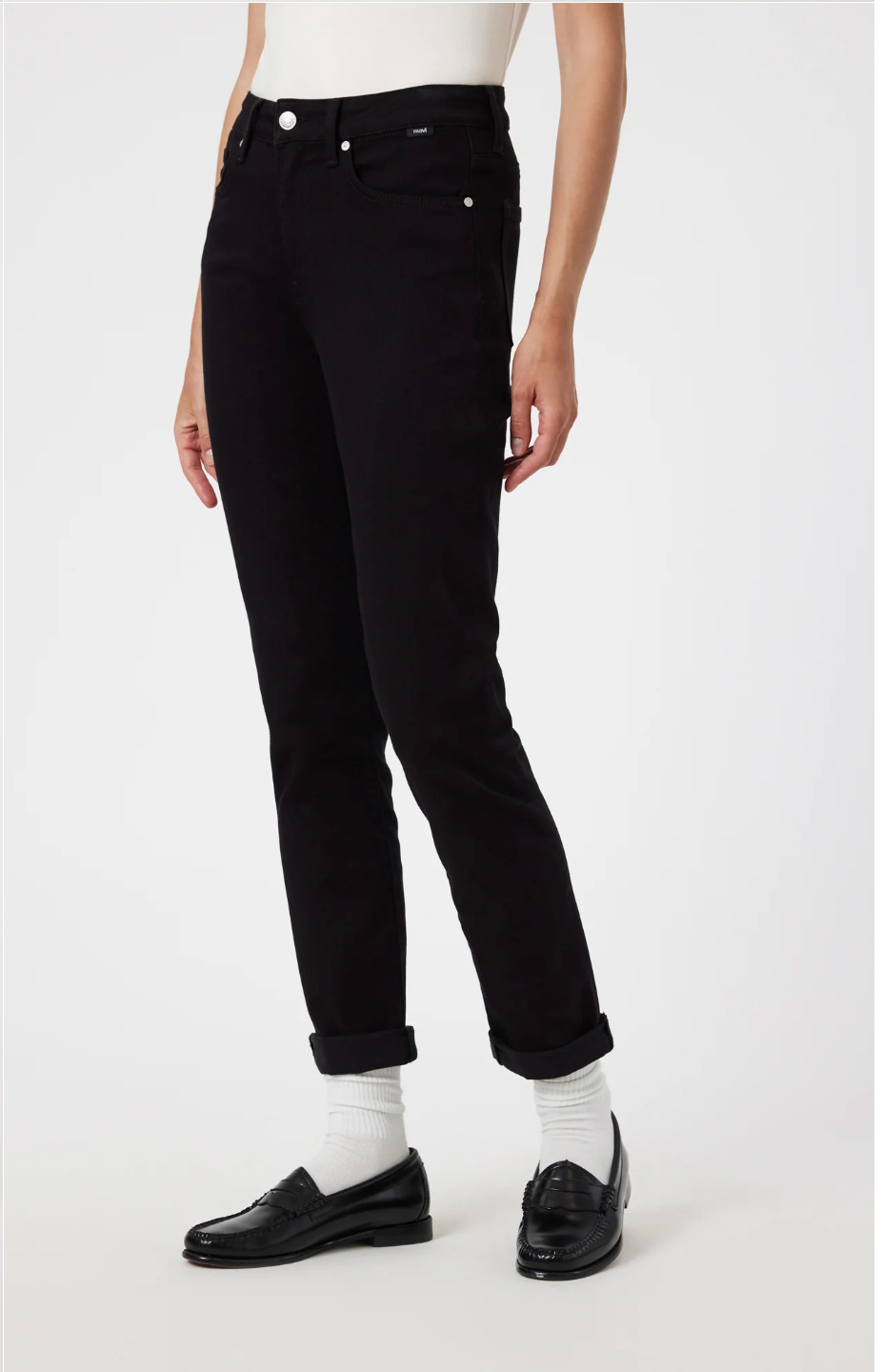 MAVI | KATHLEEN SLIM BOYFRIEND | BLACK