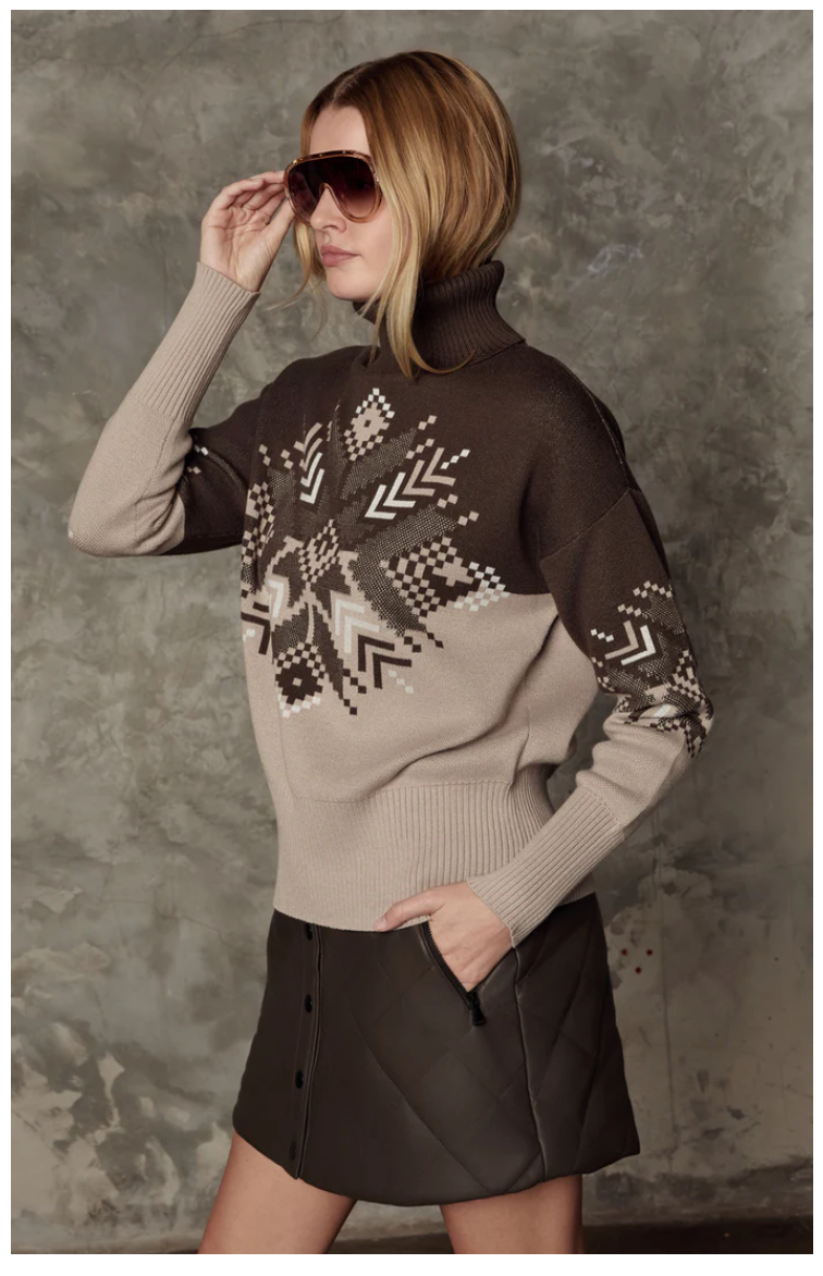 ALP N ROCK | SNOWFLAKE ELLIS SWEATER | COFFEE