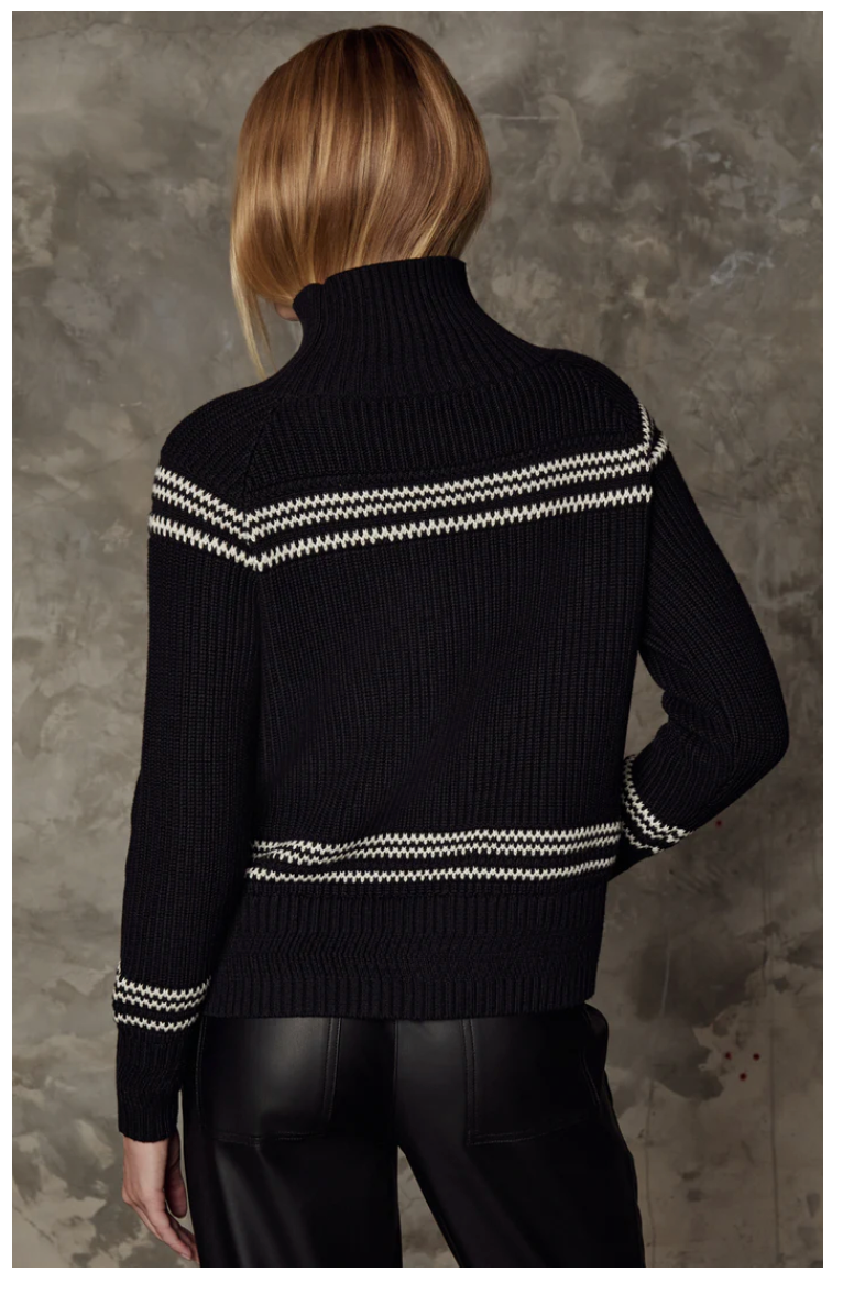ALP N ROCK | ALORA MOCK NECK SKI SWEATER | BLACK