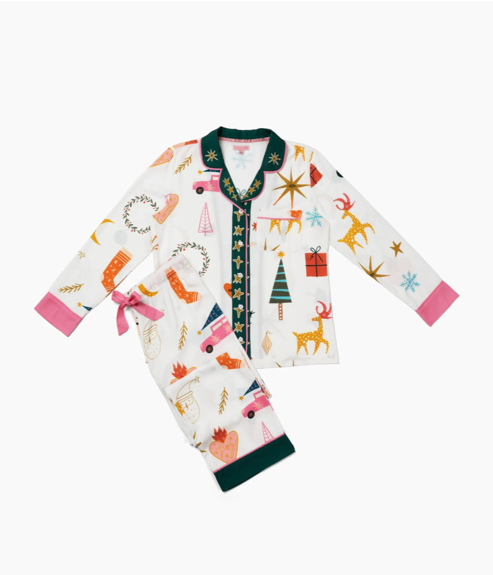 KATIE KIME | MOD HOLIDAY LONG SLEEVE PJ SET | MULTI