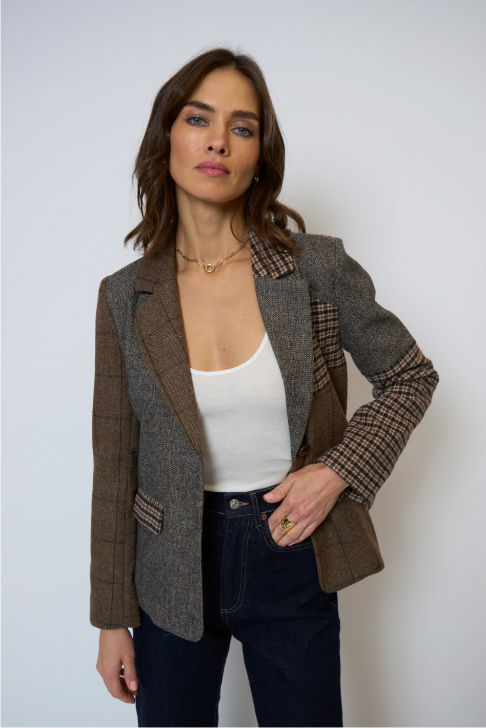 CENTRAL PARK WEST | RAVEN PATCHWORK RIDING JACKET | MULTI