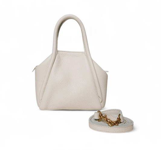 OLIVEVE BAGS | MINI TAYA TOP HANDLE CROSSBODY | LAMB ITALIAN BUFFALO COWHIDE