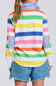 SHIRTY | SANDY RUGBY SWEATSHIRT | BRIGHT STRIPE