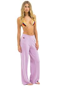 AVIATOR NATION | WIDE LEG PANT | MAUVE