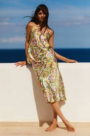 CATHERINE GEE | SIENA SLIP SKIRT | PAINT SWIRL