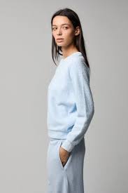 ASHER | CANDI CREW SWEATER | ICE BLUE