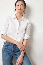 LILLA P | SLIM FIT BUTTON DOWN | WHITE