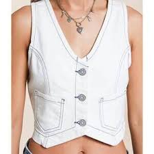 HIDDEN | PEARL WASH VEST | WHITE