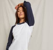 PERFECTWHITETEE | RAGLAN TEE | WHITE/NAVY