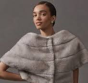 THEIA | VARNA FAUX MINK CROPPED JACKET | TAUPE