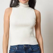 LILLA P | RIB TURTLENECK SHELL SWEATER | CREAM