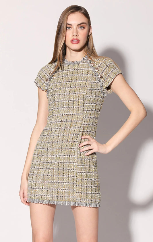 Walter Baker/ Desiree Dress/ Tea Tweed