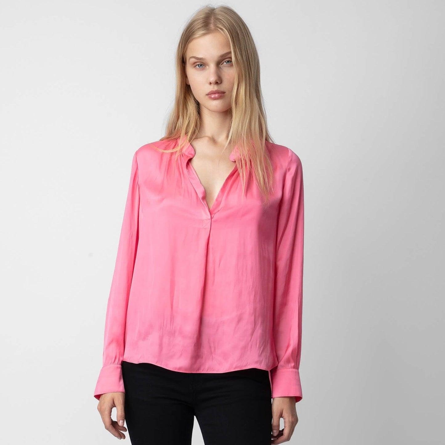 Zadig & Voltaire | Tink Satin Blouse | Rubber Pink