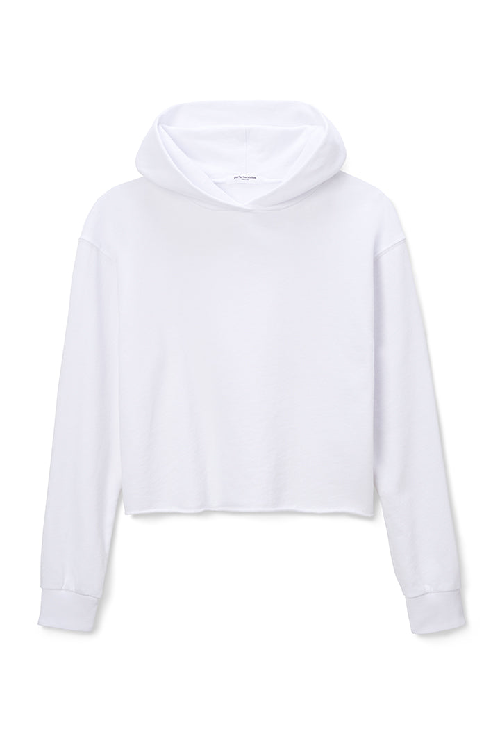 Perfect White Tee | Cash French Terry Cut Off Hoodie