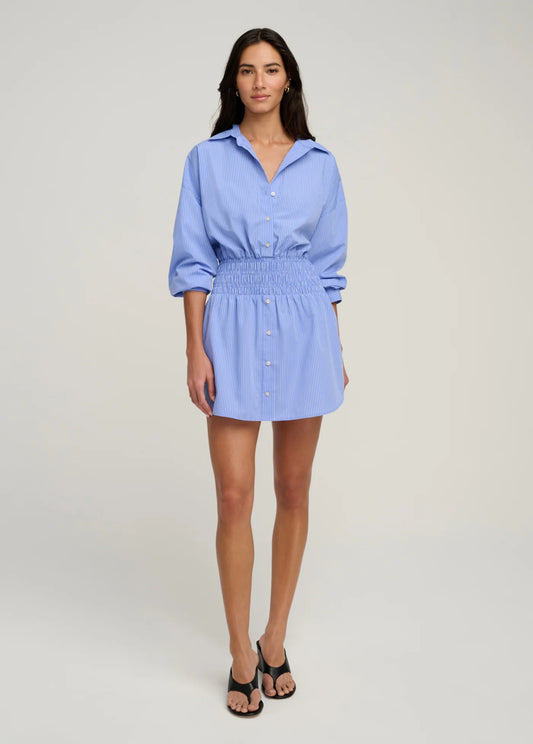 FAVORITE DAUGHTER | WAIST NOT DRESS | BLUE WHITE STRIPE