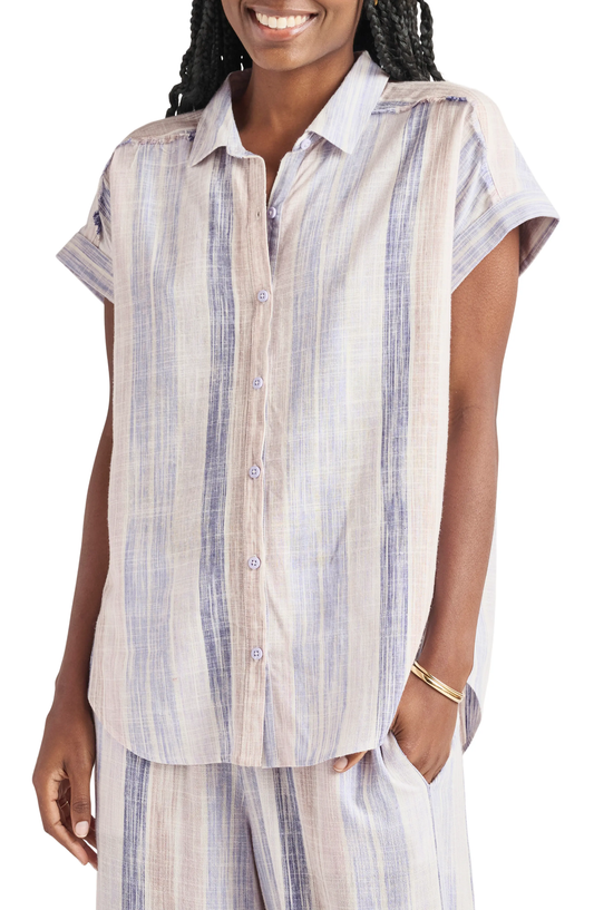 Splendid | Logan Lavender Striped Shirt