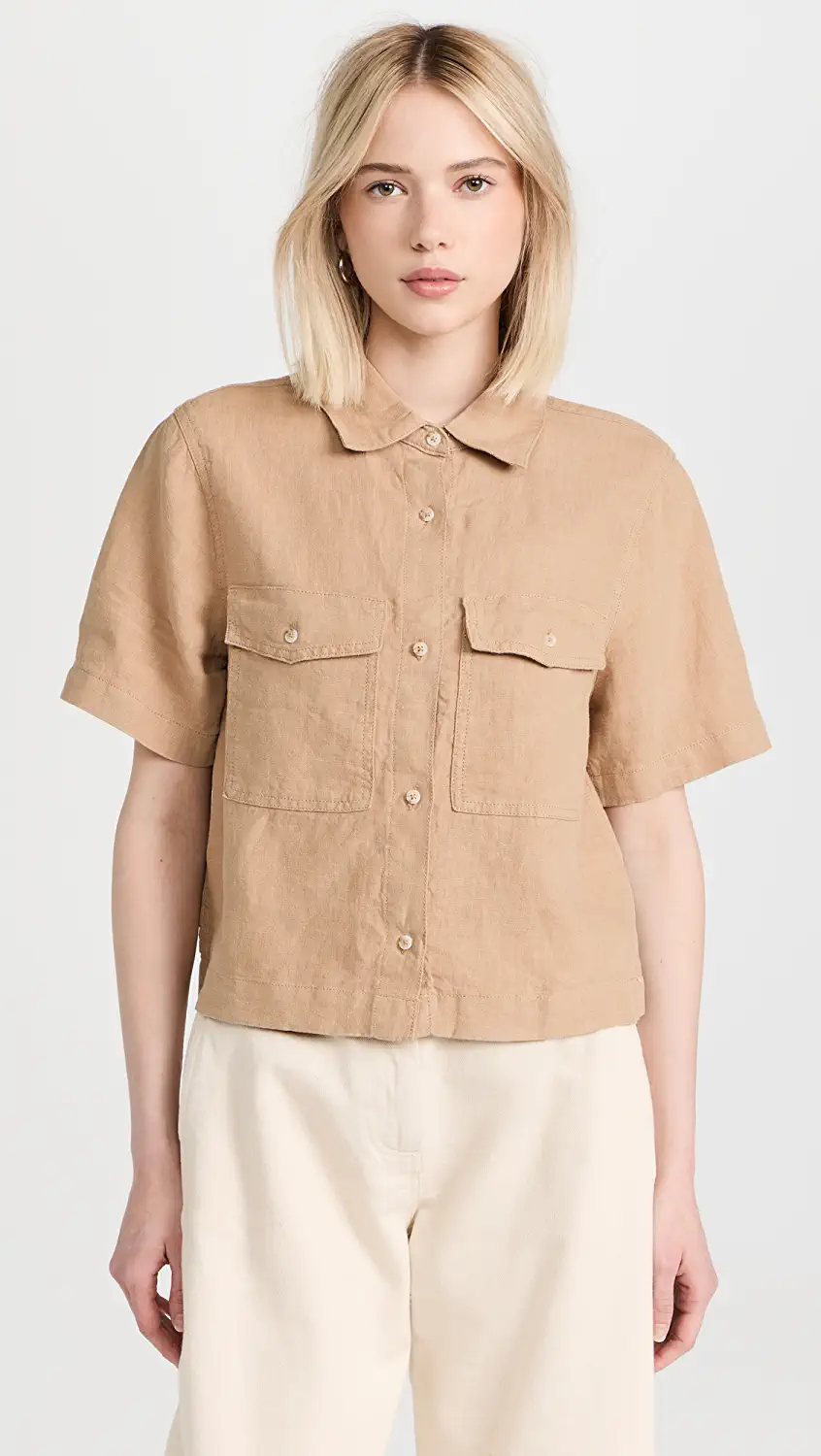 DL1961 | Montauk Shirt Short Sleeve | Khaki