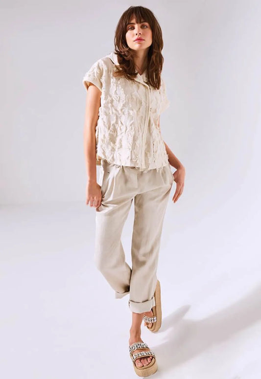 BEATE HEYMANN | SHAGGY VEST | SAND