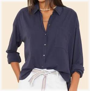 XIRENA | JACE SHIRT | NAVY