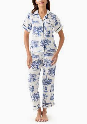 KATIE KIME | NEW ORLEANS TOILE PANT SET | NAVY