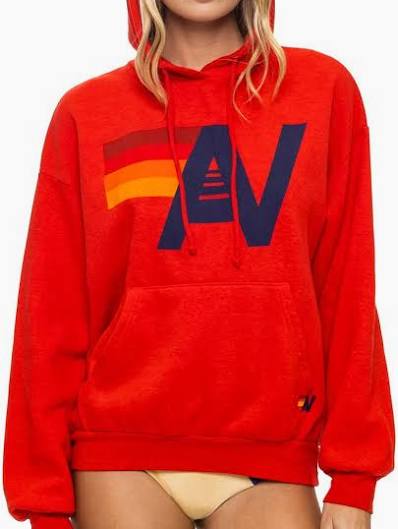 AVIATOR NATION | LOGO PULLOVER HOODIE | FLASH RED