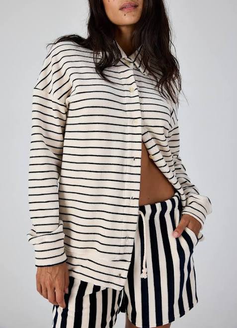 ASHER | TERI CARDIGAN | NATURAL/BLACK