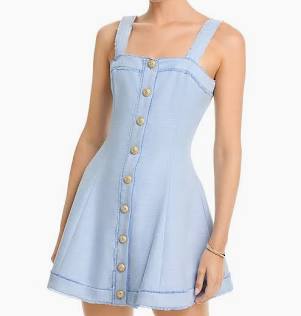 GENERATION LOVE | WHITNEY SUITING DRESS | CHAMBRAY BLUE