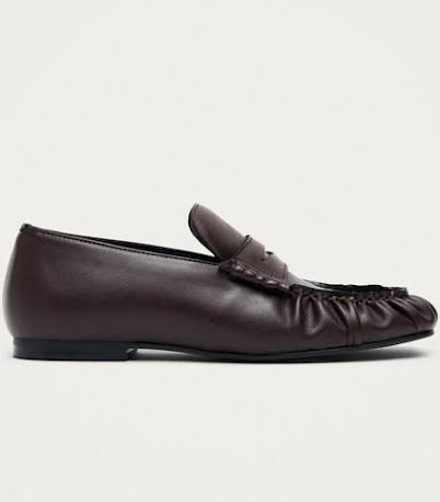 ALOHAS | AVEN VINTAGE EFFECT LEATHER LOAFERS | BROWN