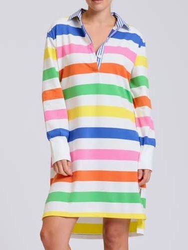 SHIRTY | SANDY RUGBY SUMMER DRESS | BRIGHT STRIPE
