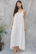9SEED | TULUM LOW BACK MAXI | WHITE