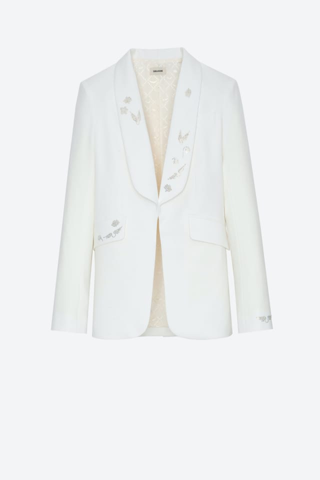 Zadig and voltaire white sale blazer