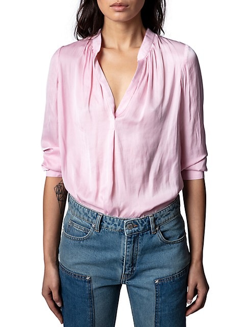 Zadig & Voltaire | Tink Relaxed Fit Satin Tee