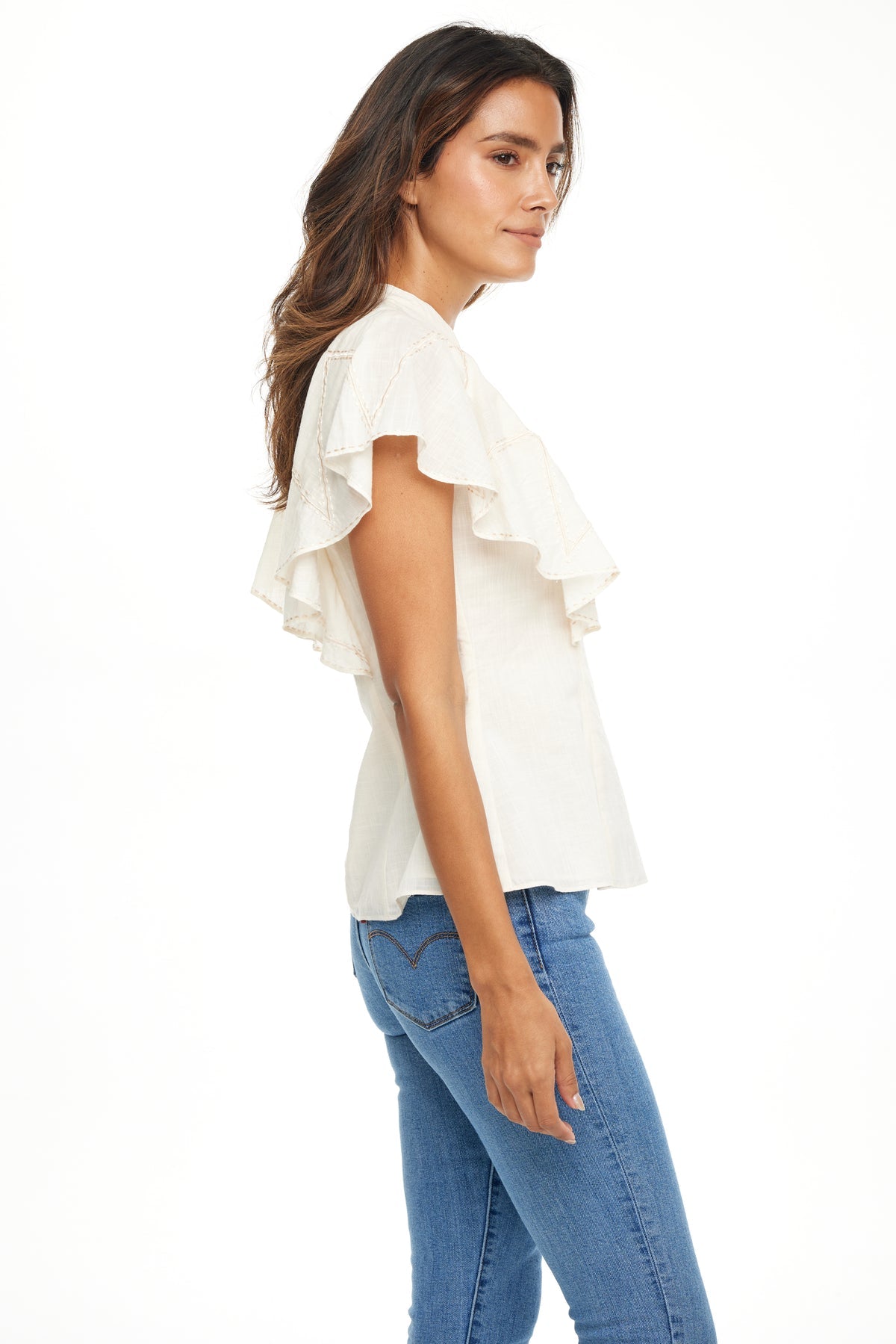 Anna Cate | Collins Top | Ivory