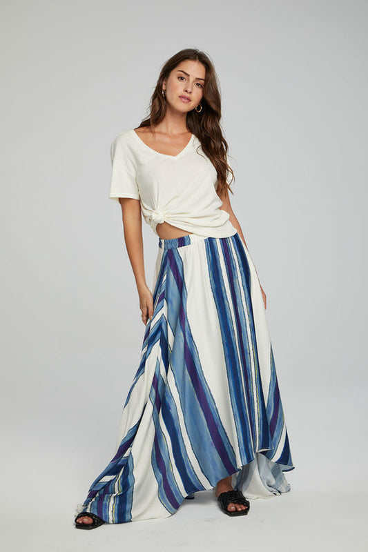 Chaser | Hazel Maxi Skirt | Pacific Stripe