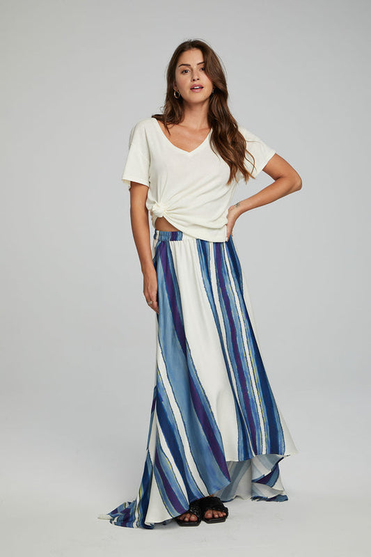 Chaser | Hazel Maxi Skirt | Pacific Stripe