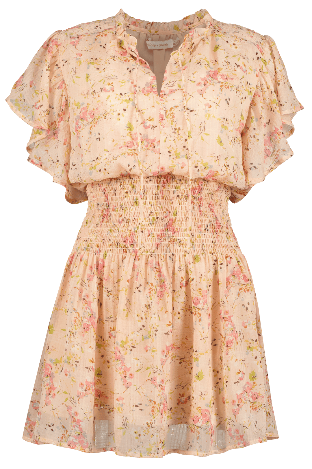 Bishop & Young | Lana Flutter Sleeve Dress | Meadow