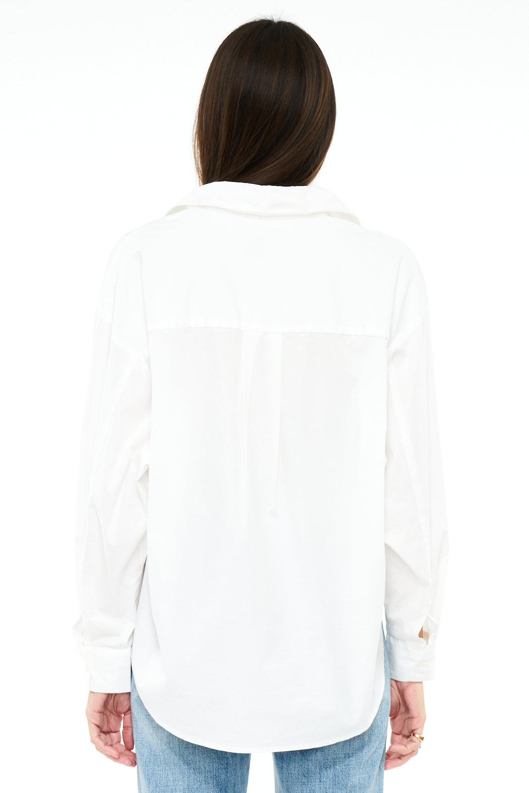 PISTOLA | Sloane Long Sleeve Oversized Button Down Shirt | Le Blanc