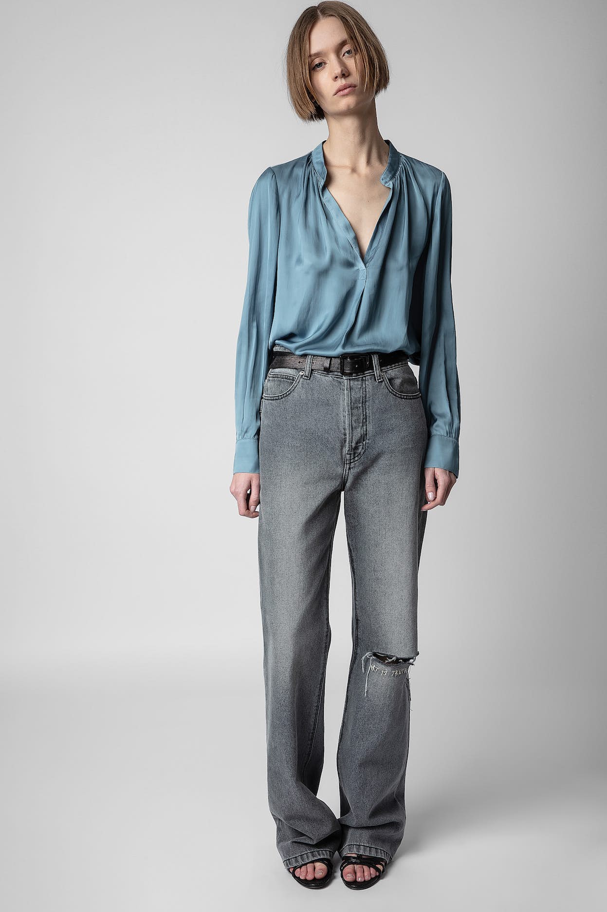 Zadig & Voltaire | Tink Relaxed Fit Satin Tee